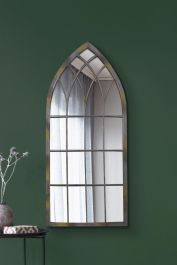 The Somerley - Rustic Metal Arched Decorative Wall Or Leaner Mirror 46 ...