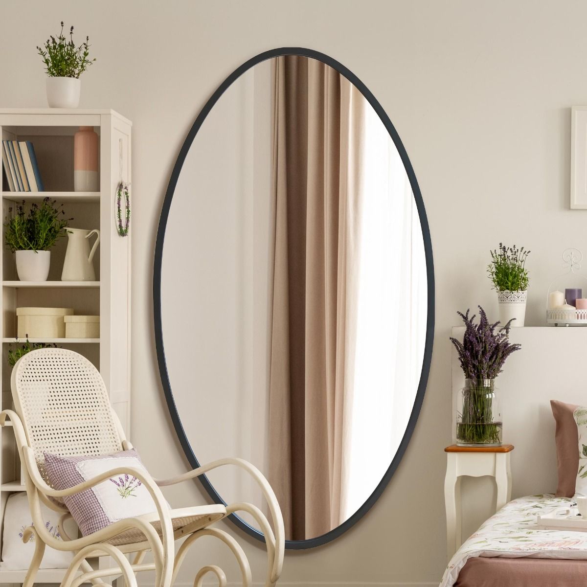 Mirror - oval outlet