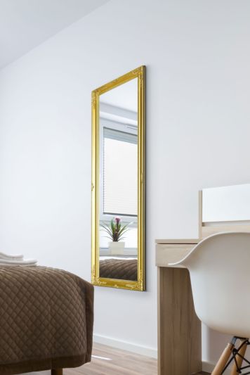 Fraser Gold Beaded Dress Mirror 122 x 41 CM