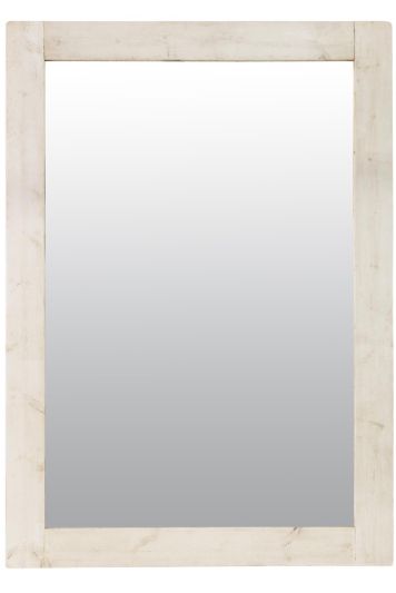 Farmhouse Light Natural Wood Extra Large Wall Mirror 209 x 149 CM
