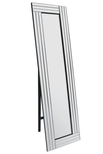 Oakley All Glass Triple Edge Bevelled Cheval Mirror 150 x 40 CM