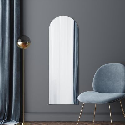 The Arcus - Frameless Arched Leaner/Wall Mirror 59" X 20" (150CM X 50CM)