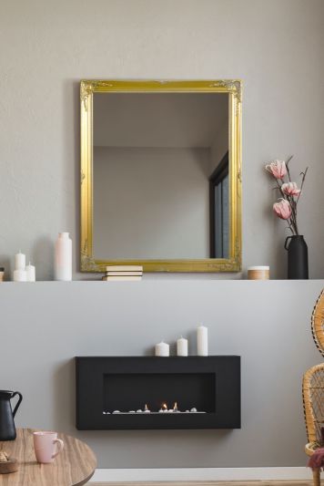 Fraser Gold Beaded Wall Mirror 71 x 61 CM