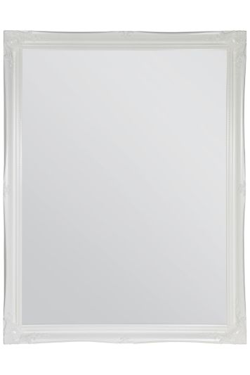 Hamilton White Shabby Chic Design Wide Wall Mirror 137 x 107 CM