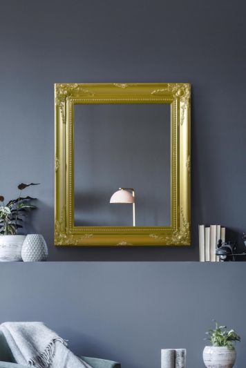 Hamilton Vintage Gold Antique Design Accent Mirror 66 x 56 CM