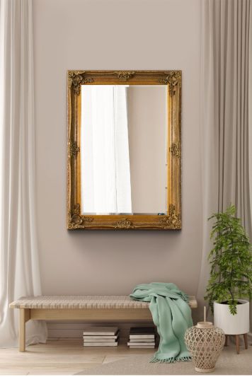 Davenport Gold Ornate Flourish Large Wall Mirror 110 x 79 CM