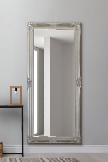 Kingsbury Silver Classic Dress Mirror 160 x 74 CM