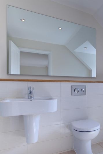 Circuitt 4mm Sheet Mirror Glass Polished Edges with 4 Holes 120 x 80cm