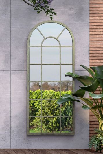 Dorset Green Country Arch Large Garden Mirror 159 x 66 CM