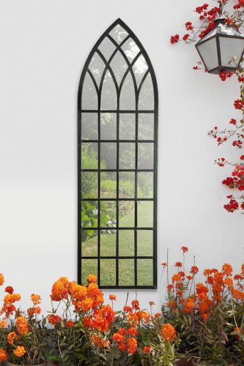 Somerley Rustic Arch Large Garden Mirror 140 x 40.5 CM