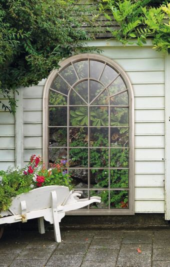 Somerley Country Arch Large Garden Mirror 160 X 91 CM