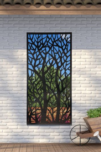 Amarelle Extra Large Metal Tree design Decorative Garden Mirror 180cm X 90cm