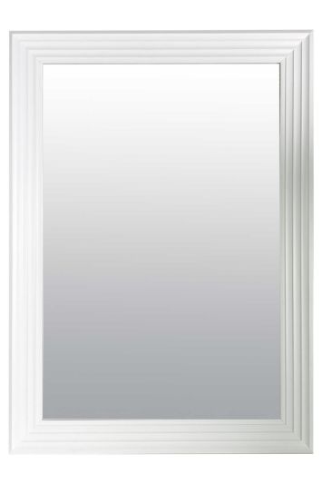 New Modern Bright White layered Wall Mirror 3ft6X2ft6 1060X756mm