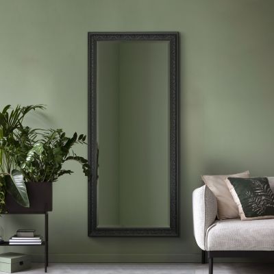 Langton Black Shabby Chic Dress Mirror 160 x 73 CM