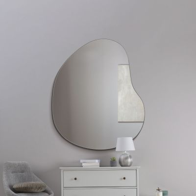 The Lapillus - Frameless Pebble Wall Mirror 47" X 39" (120CM X 100CM)