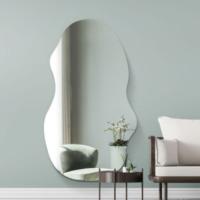 The Lacuna - Frameless Pond Wall Mirror 63" X 28" (160CM X 70CM)