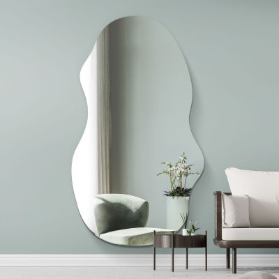 The Lacuna - Frameless Pond Wall Mirror 63" X 28" (160CM X 70CM)