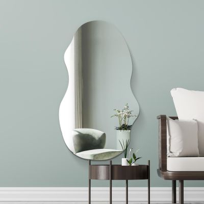 The Lacuna - Frameless Pond Wall Mirror 47" X 21" (120CM X 54CM)