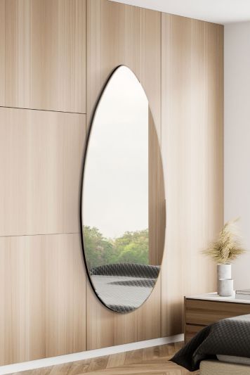 The Tear Drop - Frameless Glass Wall Mirror 63" X 24" (160CM X 60CM)