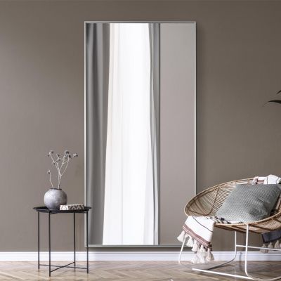 The Artus - Silver Aluminium Edged Wall Mirror 79" X 39" (200CM X 100CM)