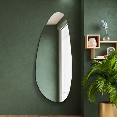 The Lacuna - Frameless Pond Wall Mirror 63" X 26" (160x67CM)