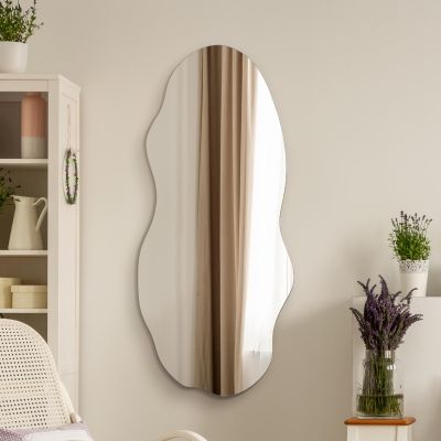 The Lacuna - Frameless Pond Wall Mirror 39" X 18" (100x45CM)