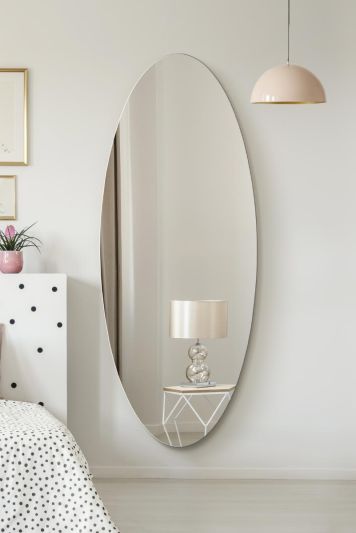 The Ovale - Frameless Oval Wall Mirror 71" X 28" (180x70CM)