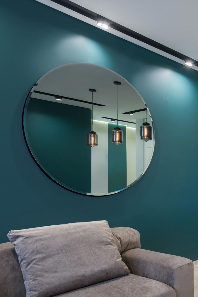 Mirror Outlet has the largest range of Round Mirrors including Large Modern  Round Venetian All Glass Wall Mirror 4ft 120cm